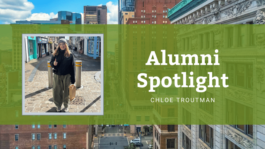 Chloe Troutman ’23 poses in Ireland during her fellowship.